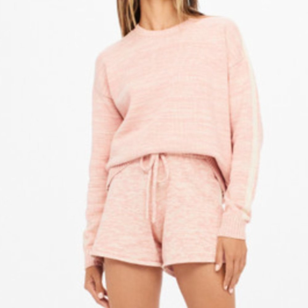 Knit Sweater and Shorts Set